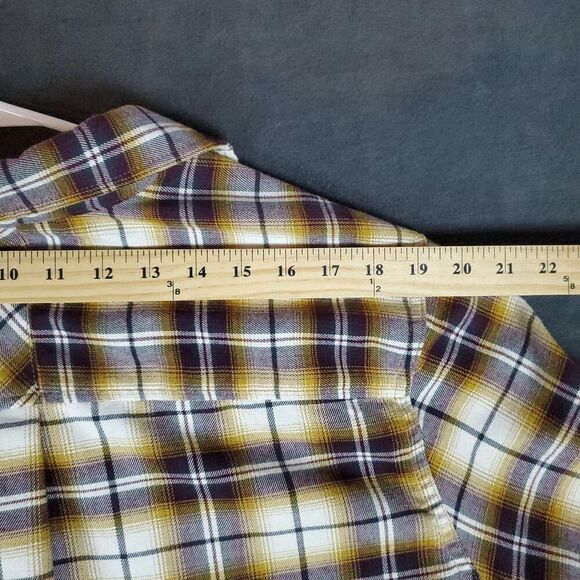 Exofficio Flannel Shirt Men's XL Brown Insect Shield Button Up Outdoor Camp - Picture 15 of 16